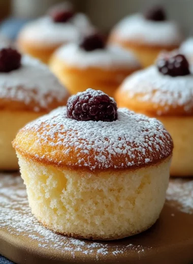 Fluffy Japanese Cotton Cheesecake Cupcakes