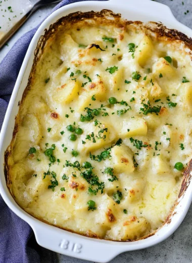 Green Chile Queso Potatoes