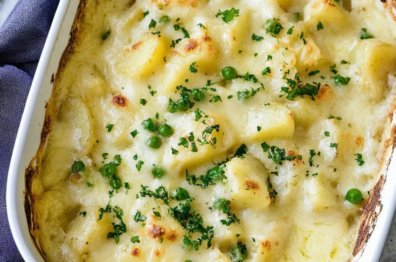 Green Chile Queso Potatoes