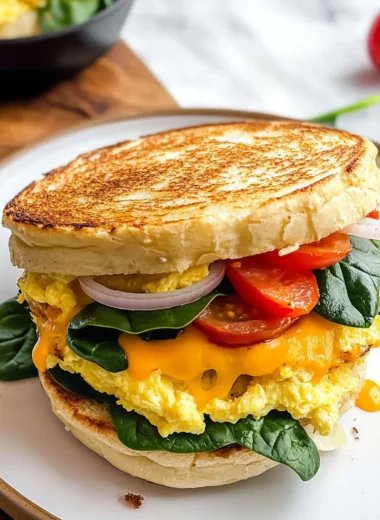 Healthy Breakfast Sandwich (A make-ahead recipe)