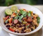 Hearty Black Beans and Rice with Sausage