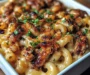 High Protein Honey BBQ Chicken Mac & Cheese