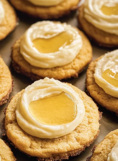 Honey Buttercream Cornbread Cookies