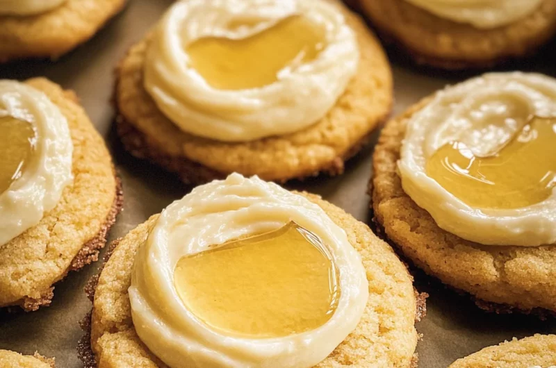 Honey Buttercream Cornbread Cookies