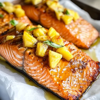 Honey Pineapple Salmon