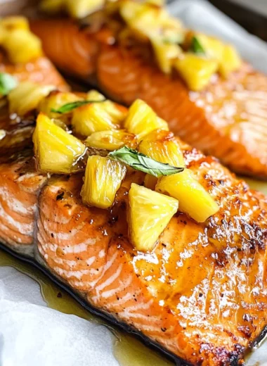 Honey Pineapple Salmon
