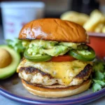 Jalapeno Pepper Jack Chicken Burger