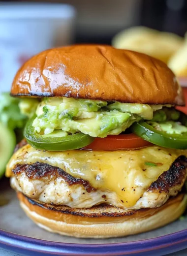 Jalapeno Pepper Jack Chicken Burger