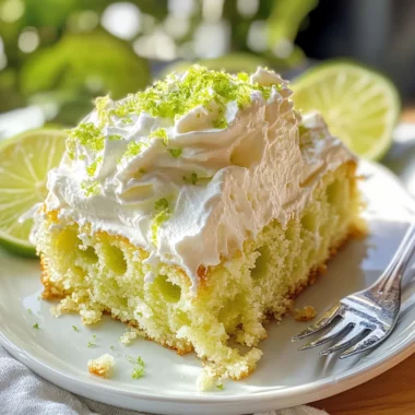 Key Lime Poke Cake