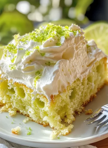 Key Lime Poke Cake