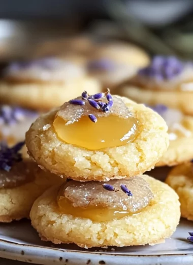 Lemon Lavender Thumbprint Cookies