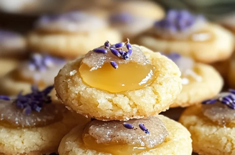 Lemon Lavender Thumbprint Cookies