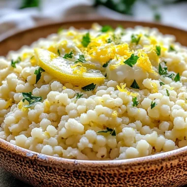 Lemon Parmesan Couscous