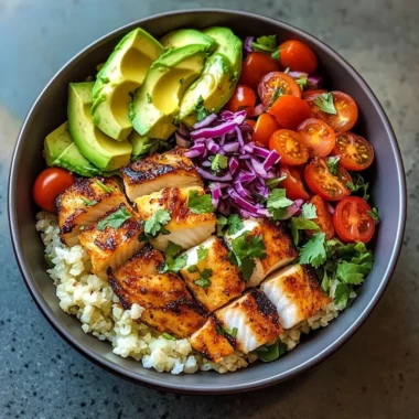 Low-Carb Fish Taco Bowls