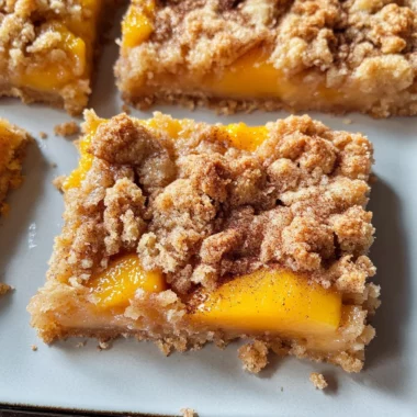 Peach Crumb Bars