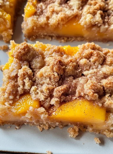 Peach Crumb Bars
