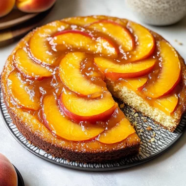 Peach Upside-Down Cake Recipe
