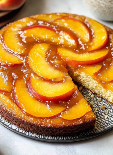 Peach Upside-Down Cake Recipe