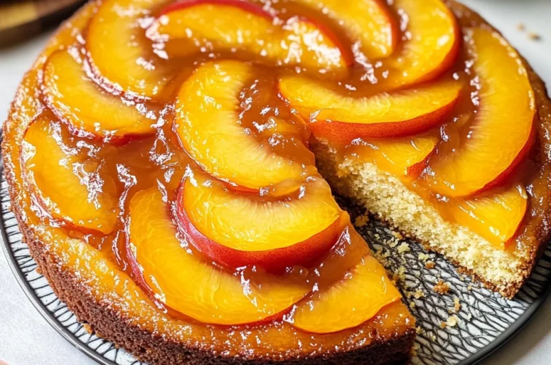Peach Upside-Down Cake Recipe