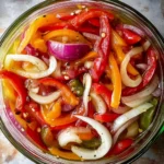 Pickled Sweet Peppers and Onions
