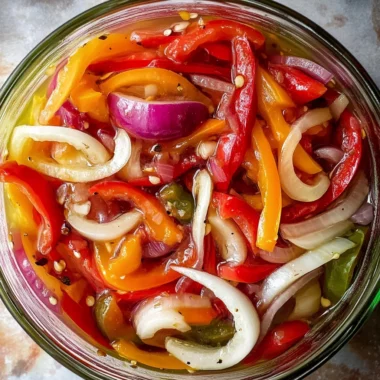 Pickled Sweet Peppers and Onions
