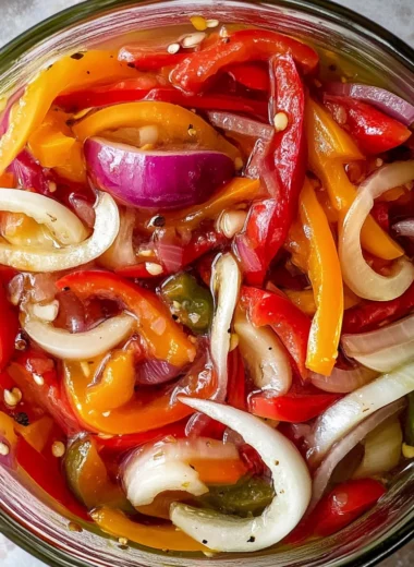 Pickled Sweet Peppers and Onions