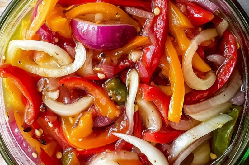 Pickled Sweet Peppers and Onions