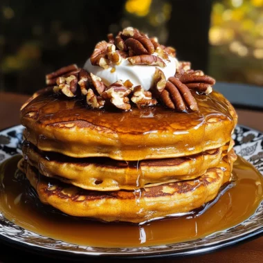 Pumpkin Praline Pancakes