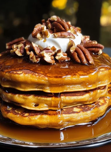 Pumpkin Praline Pancakes