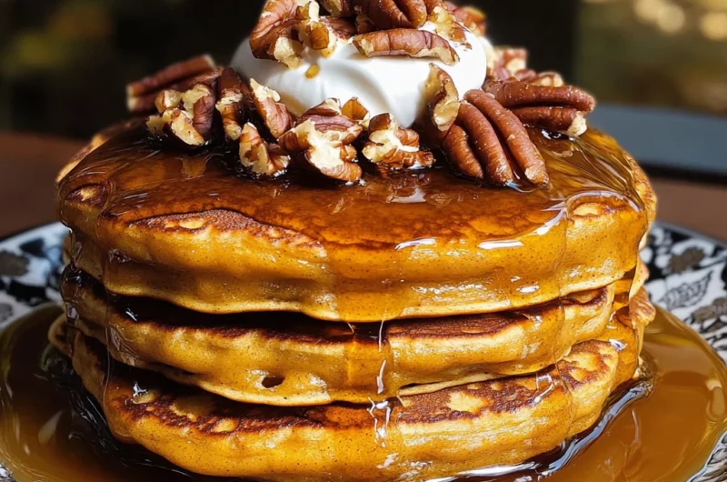 Pumpkin Praline Pancakes