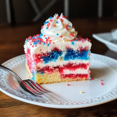Red White & Blue Poke Cake