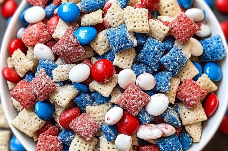 Red, White, and Blue Muddy Buddies