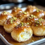Ricotta pistachio honey bites