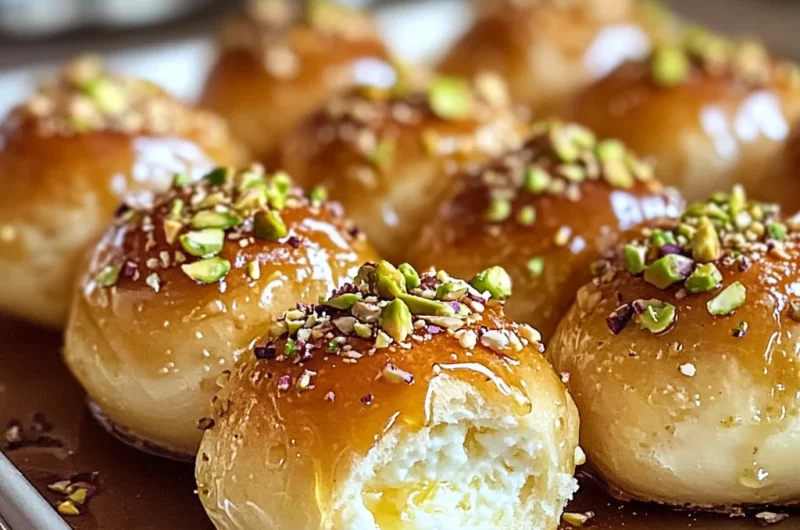 Ricotta pistachio honey bites