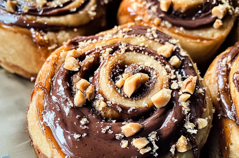"Snickers" Cinnamon Rolls