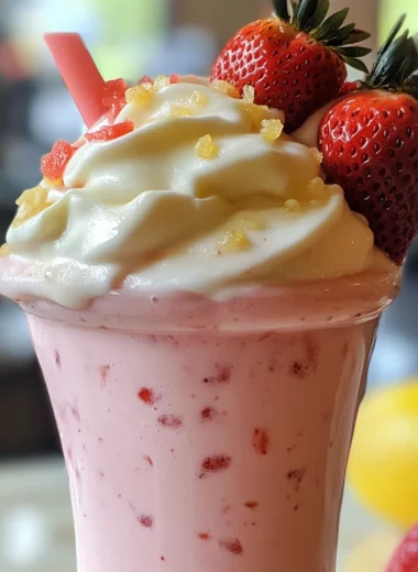 Strawberry Frosted Lemonade.