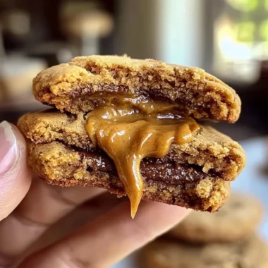 Stuffed Biscoff Butter Lava Cookies
