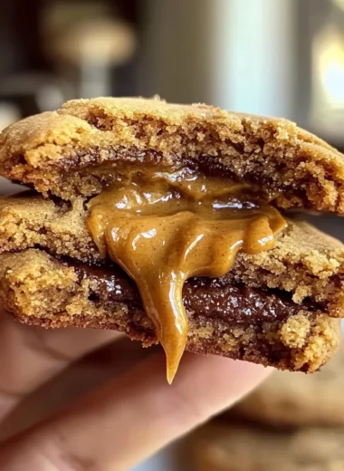 Stuffed Biscoff Butter Lava Cookies