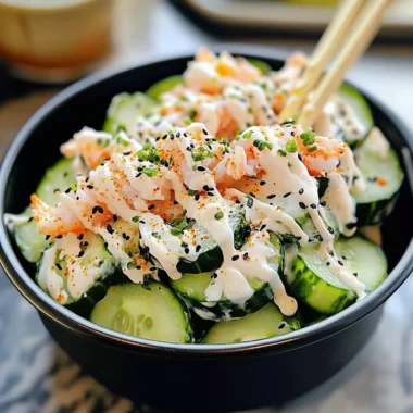 Sushi Cucumber Salad: Nutritious, Quick, and Full of Flavor