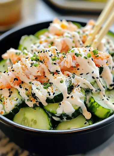 Sushi Cucumber Salad: Nutritious, Quick, and Full of Flavor