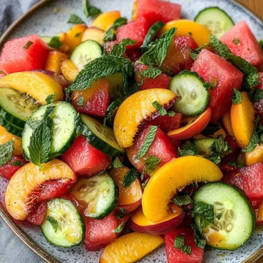 The Peach Watermelon Salad That Tastes Like Summer