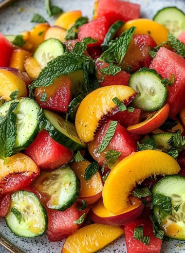 The Peach Watermelon Salad That Tastes Like Summer