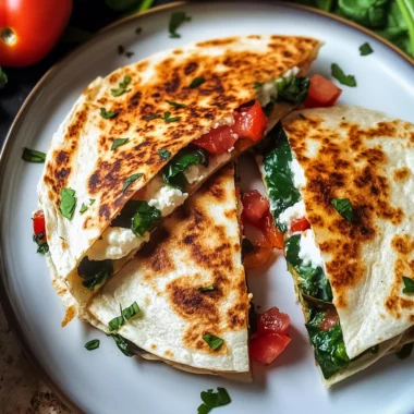 Vibrant Mediterranean Quesadillas