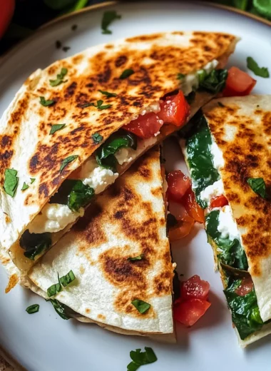 Vibrant Mediterranean Quesadillas