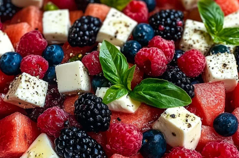 Watermelon Blueberry Salad