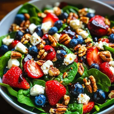 15-Minute Strawberry Spinach Salad