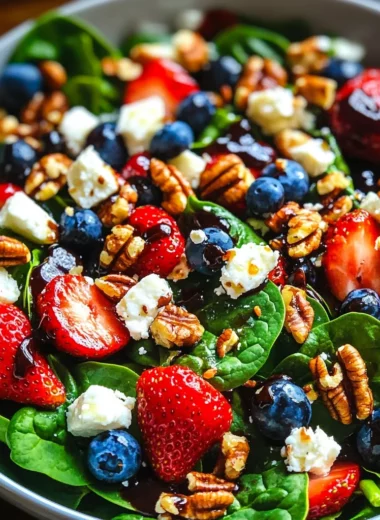 15-Minute Strawberry Spinach Salad