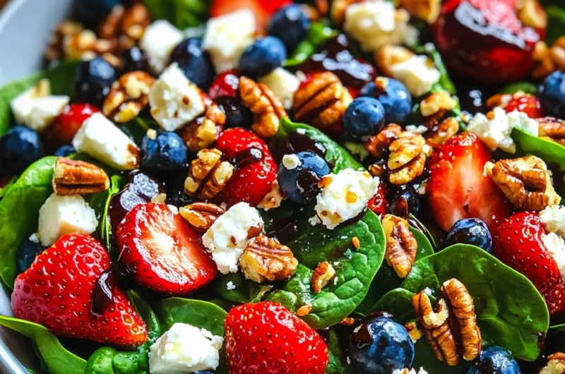 15-Minute Strawberry Spinach Salad