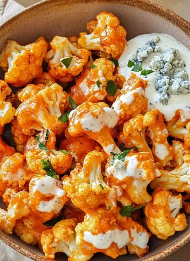 Air Fryer Buffalo Cauliflower