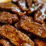 Air Fryer Honey Glazed Steak Strips
